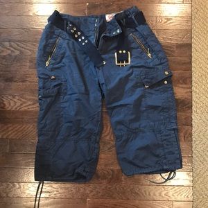 L.A.M.B. Bermuda shorts with belt
